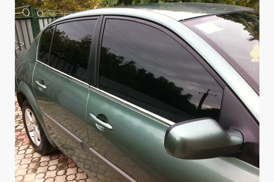 Renault Megane II 2004-2009 гг. Наружные молдинги окон нержавейка (4 шт) HB, Carmos - Турецкая сталь Фото 2