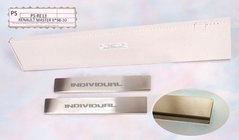 Renault Master 1998-2010 гг. Накладки на пороги Natanika Standard (2 шт, нержавейка) фото 1