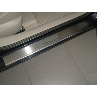 Накладки на Пороги Nataniko (4 шт., Нержавейка) Renault Megane II 2004-2009 гг.