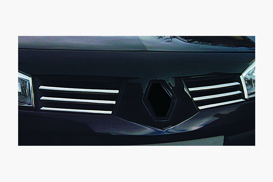 Renault Megane II 2004-2009 гг. Хромированные Накладки на Решетку (Модель 2004-2006, 6 шт, Нержавеющая Сталь) OmsaLine - Итальянская Нержавейка Фото 4