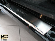 Renault Scenic/Grand 2009-2016 гг. Накладки на Пороги Nataniko (4 шт., Нержавейка) фото 2