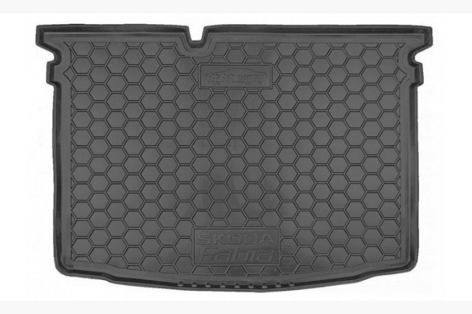 Skoda Fabia 2014-2021 гг. Коврик багажника HB 2015+ (Autogumm, резина) Image