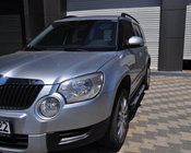 Skoda Yeti 2009-2017 гг. Боковые Подножки Allmond Grey (2 шт., Алюминий) фото 1