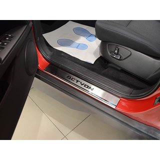 Накладки на Пороги Nataniko (4 шт., Нержавейка) SsangYong Action 2005-2018 гг.