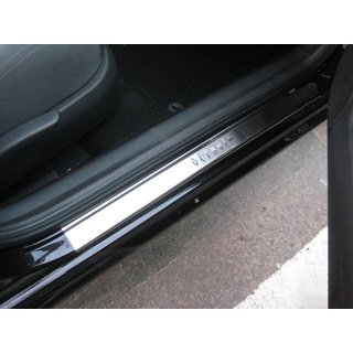 Накладки на пороги NataNika (4 шт, нержавейка) Skoda Octavia I Tour A4 1996-2010 гг. фото 1