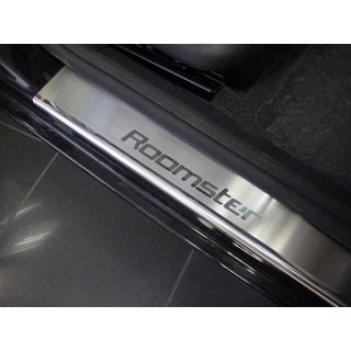 Накладки на Пороги Nataniko (4 шт., Нержавейка) Skoda Roomster 2006-2015 гг.