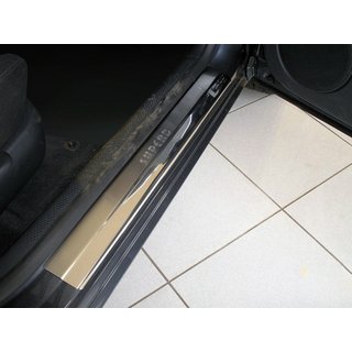 Накладки на Пороги Nataniko (4 шт., Нержавейка) Skoda Superb 2001-2009 гг. фото 1