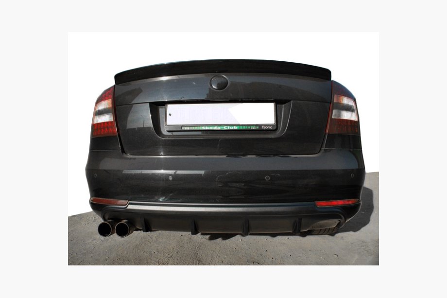 Skoda Octavia II A5 2006-2010 гг. НОВИНКА!!! Задний диффузор (грунт под покраску) Image