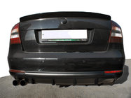Skoda Octavia II A5 2006-2010 гг. НОВИНКА!!! Задний диффузор (грунт под покраску) фото 1
