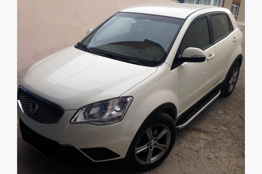 SsangYong Korando 2010-2019 гг. Боковые Подножки Fullmond (2 шт., Алюминий) Image