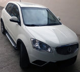 SsangYong Korando 2010-2019 гг. Боковые Подножки Line (2 шт., Алюминий) фото 1