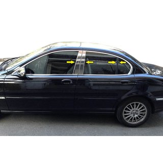 Jaguar X-Type Хром накладки на стойки (нерж.)