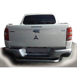 Fiat Fullback Задняя защита AK007 (нерж)