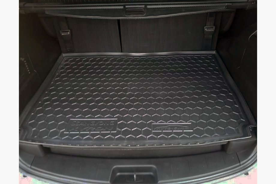 SsangYong Kyron 2005-2014 гг. Коврик багажника с органайзером (Autogumm, пластик) Image