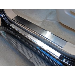 Комплект накладок на пороги из нержавеющей стали Nataniko Premium (2008-2015, 8 шт) Toyota Land Cruiser 200 2007-2021 гг. фото 1