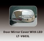 Toyota Rav 4 2006-2013 гг. Накладки на Зеркала с LED (2 шт, пластик) фото 1