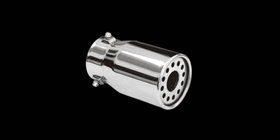 Toyota Land Cruiser Prado 120 2002-2009 гг. Насадка на глушитель (нержавейка) фото 1