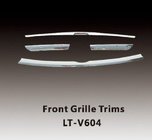 Toyota Rav 4 2006-2013 гг. Хромированные Накладки на Решетку 2010-2012 (4 шт, пластик) фото 1