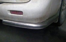 Задние угловые дуги AK003 (2 шт., нержавейка) фото 1