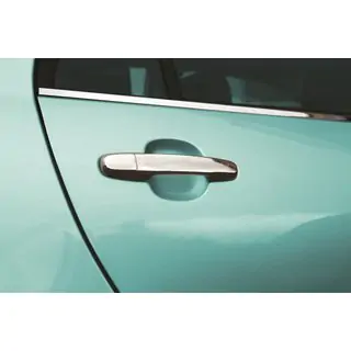 Хромированные Накладки на Ручки Дверей (4 шт, Нержавейка) Daihatsu Sirion 2005-2015 гг. фото 1