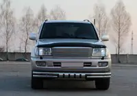 Toyota Land Cruiser 100 1998-2007 гг. Передняя Дуга ST015 (Нержавейка) фото 2