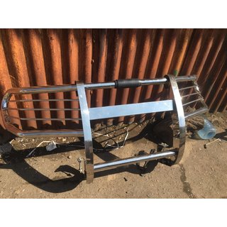 Б/У кенгурятник с защитой фар (Оригинал) Toyota Land Cruiser Prado 120 2002-2009 гг. фото 1