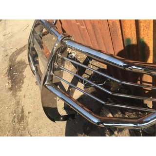 Б/У кенгурятник с защитой фар (Оригинал) Toyota Land Cruiser Prado 120 2002-2009 гг. фото 4