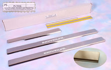 Volkswagen EOS 2006-2011 гг. Накладки на пороги Natanika Standard (2 шт, нержавейка) фото 1