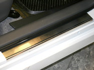 Toyota Prius 2009-2015 гг. Накладки на пороги Natanika Premium (4 шт, нержавейка) фото 1