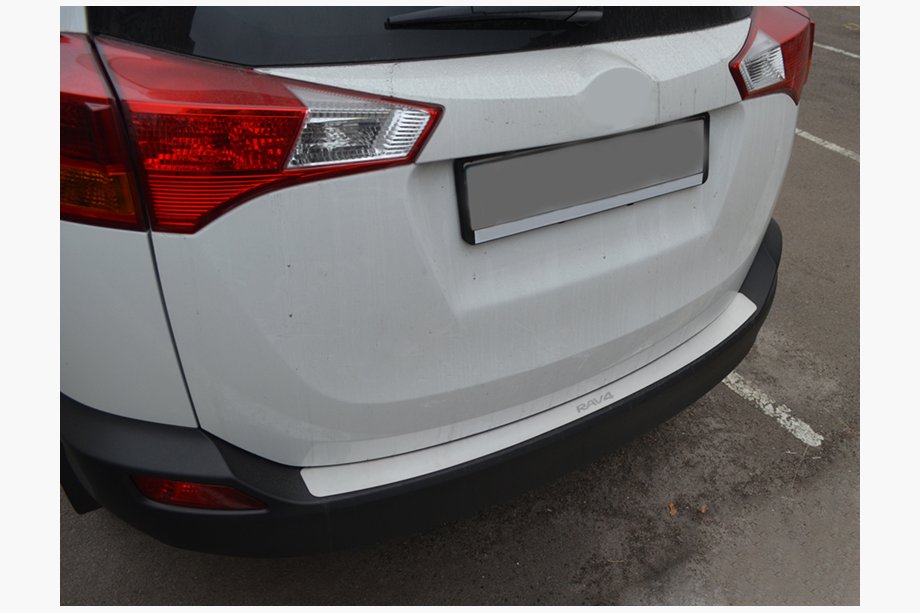 Toyota Rav 4 2013-2018 гг. Накладка на задний бампер Nataniko (нержавейка) Image