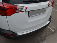 Toyota Rav 4 2013-2018 гг. Накладка на задний бампер Nataniko (нержавейка) фото 1