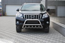 Toyota Land Cruiser Prado 150 2009-2023 гг. Кенгурятник WT003 (нержавейка) фото 2