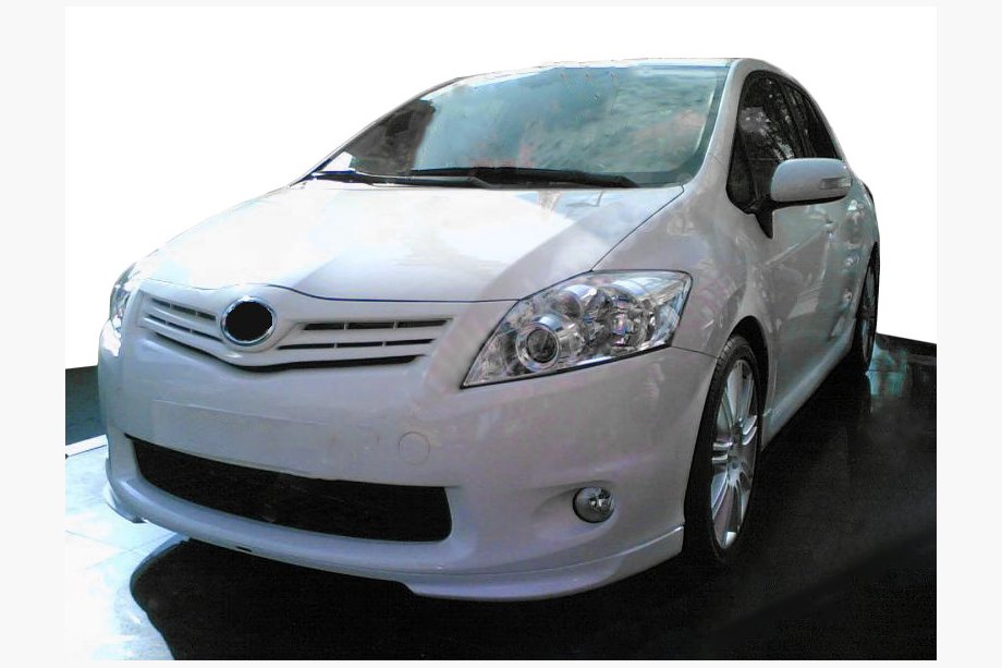 Toyota Auris 2007-2012 гг. Накладка на передний бампер (под покраску) Фото 1