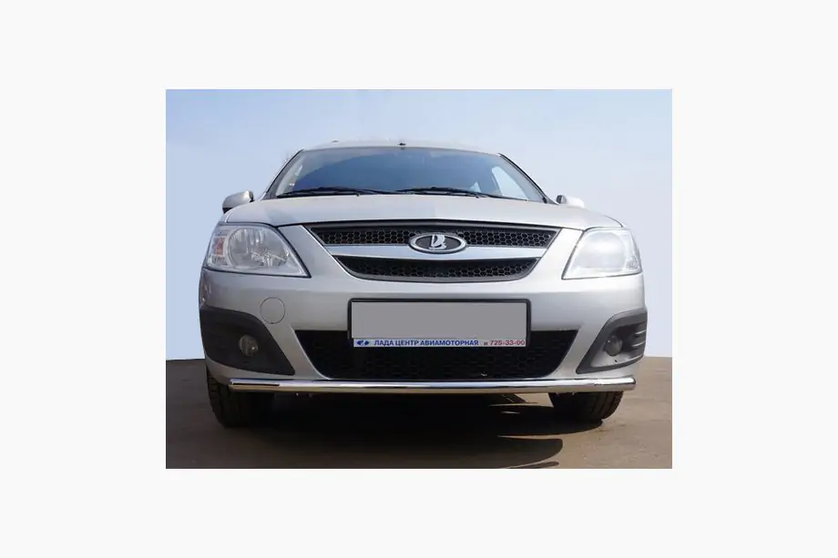 Renault Logan MCV 2005-2013 гг. Передняя Нижняя Труба ST008 (Нержавейка) Image