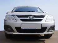 Renault Logan MCV 2005-2013 гг. Передняя Нижняя Труба ST008 (Нержавейка) фото 1