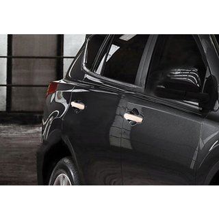 Хромированные Накладки на Ручки Дверей (4 шт, Нержавейка) Toyota Rav 4 2013-2018 гг. фото 1