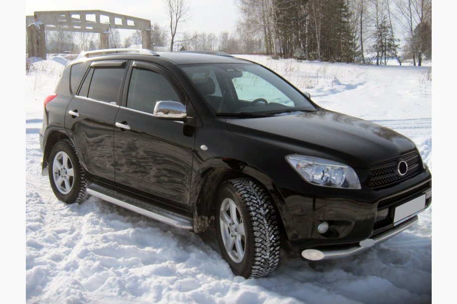 Toyota Rav 4 2006-2013 гг. Хромированные Накладки на Зеркала (2 шт.) Libao - Хромированный пластик Фото 3