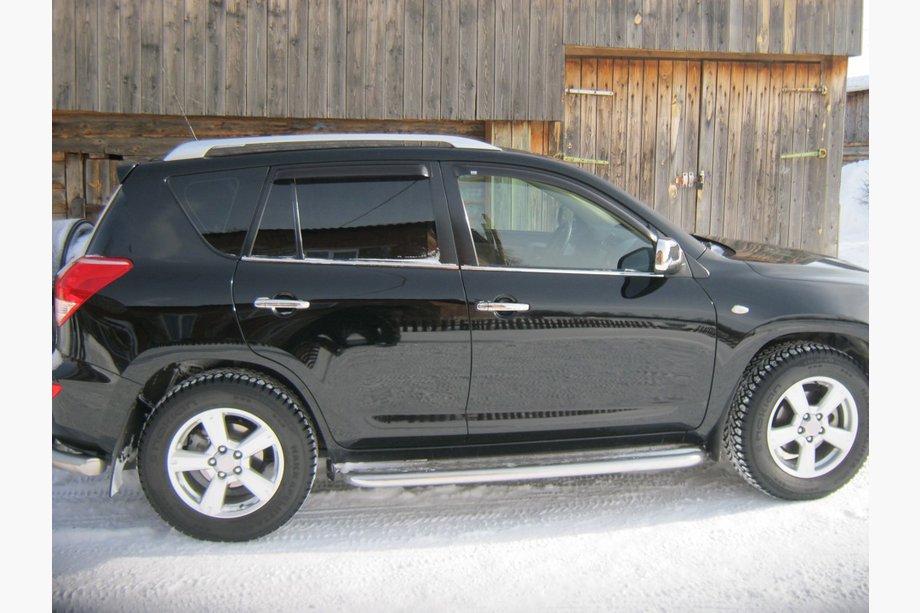 Toyota Rav 4 2006-2013 гг. Наружные молдинги окон нержавейка (4 шт) OmsaLine - Итальянская Нержавейка Фото 3