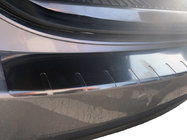 Накладка на задний бампер с отбортовкой Elite (нержавейка) фото 1