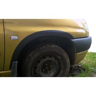 Пластиковые накладки на арки (4 шт, черные) Citroen Berlingo 1996-2008 гг. фото 1