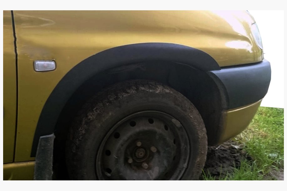 Пластиковые накладки на арки (4 шт, черные) Image