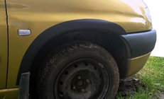 Пластиковые накладки на арки (4 шт, черные) фото 1