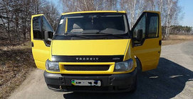 Ford Transit 2000-2014 гг. Дефлектор капота 2000-2006 VIP фото 1