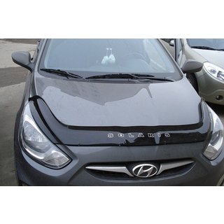 Дефлектор капота 2010-2014 (VIP) Hyundai Accent 2011-2017 гг. фото 1
