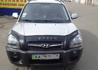 Hyundai Tucson JM 2004- гг. Дефлектор капота (VIP) фото 1