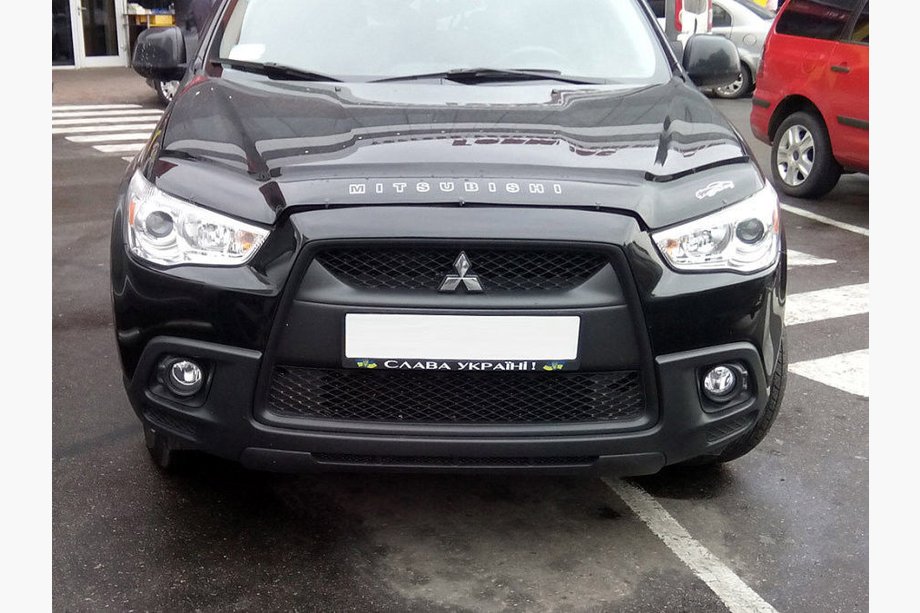 Mitsubishi ASX 2010-2023 гг. Дефлектор капота (VIP) Image