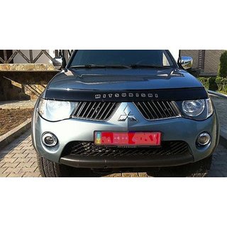 Дефлектор капота (VIP) Mitsubishi L200 2006-2015 гг. фото 1