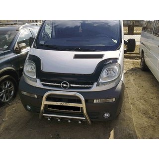 Дефлектор капота Длинный (VIP) Opel Vivaro 2001-2015 гг. фото 1