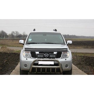 Дефлектор капота VIP (2005-2010) Nissan Navara 2006-2015 гг. фото 1