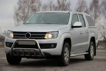 Volkswagen Amarok 2010-2022 гг. Кенгурятник WT002 (Нержавейка) фото 1